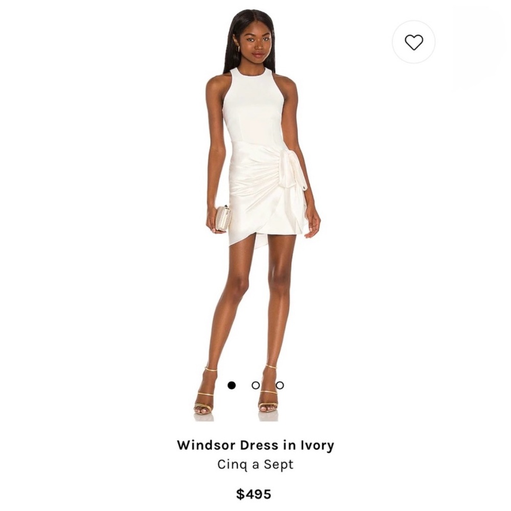 Cinq a Sept Ivory Mini Dress